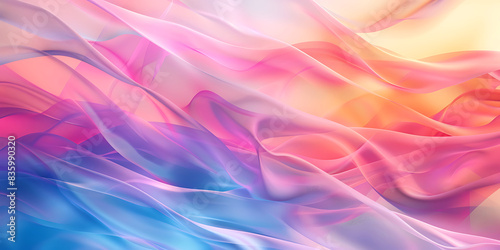 Beautiful Smooth and blurry colorful gradient mesh background - Ai Generated