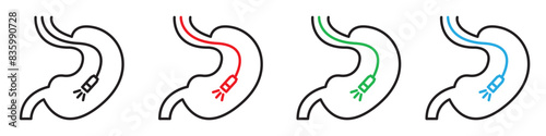 Endoscopy icon line art vector