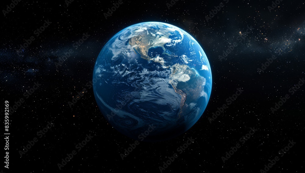 earth globe in the night sky, space earth globe in the night sky, space