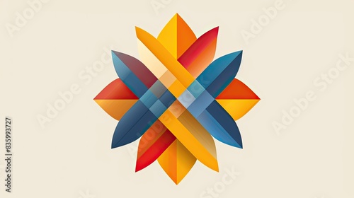 logo for the site in the style of azuleju tiles, light background, minimalism, without a gradient photo