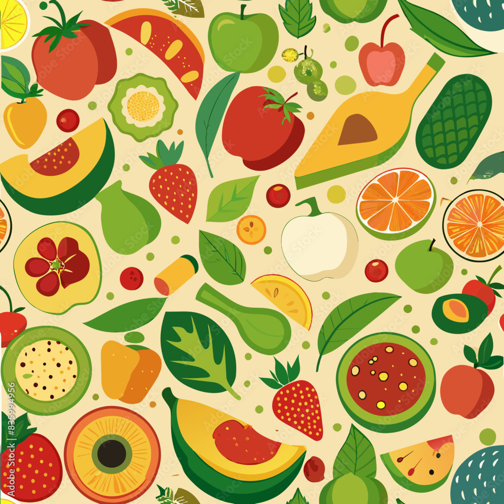 seamless pattern with fruits seamless pattern with fruits