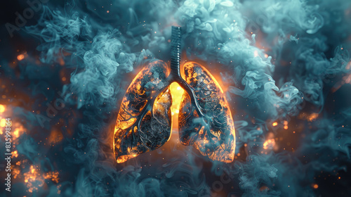 Smoker s Lungs on Fire  The Health Impact of Smoking