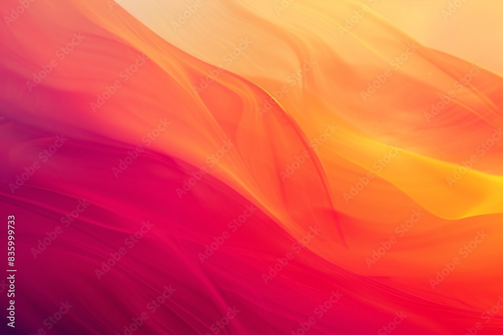 Abstract red and orange gradient background with soft curves Abstract red and orange gradient background with soft curves