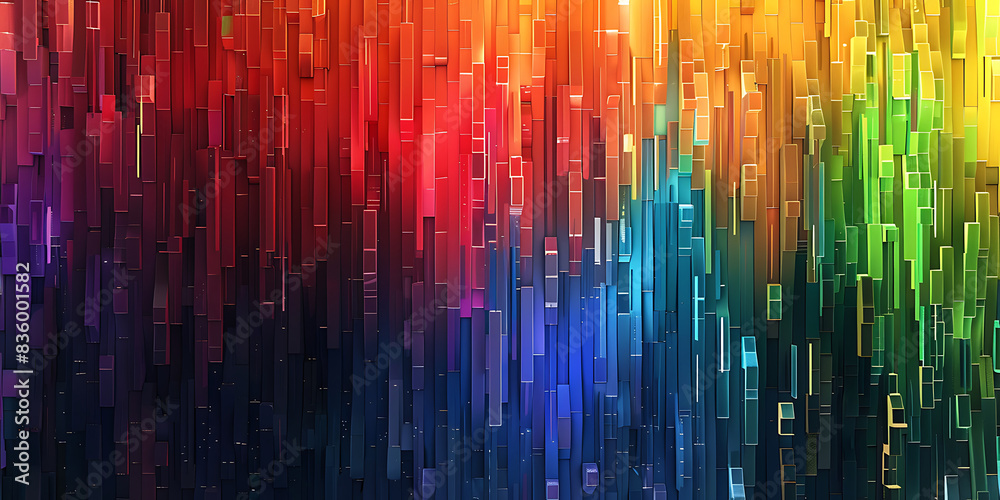 Digital Delight: Pixel Rainbow Background, Vibrant Pixel Spectrum: Rainbow Background - Ai Generated Digital Delight: Pixel Rainbow Background, Vibrant Pixel Spectrum: Rainbow Background - Ai Generated