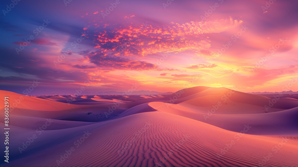 Stunning Desert Landscape, Generative Ai Stunning Desert Landscape, Generative Ai