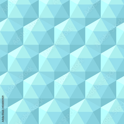 Hexagonal abstract 3d background. Abstract geometric texture design in light blue. Modern abstract repeatable motif for your design. EPS10. 