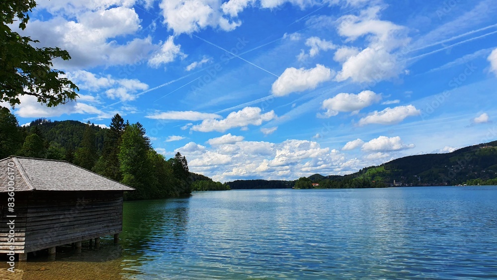 Fototapeta premium lake and mountain