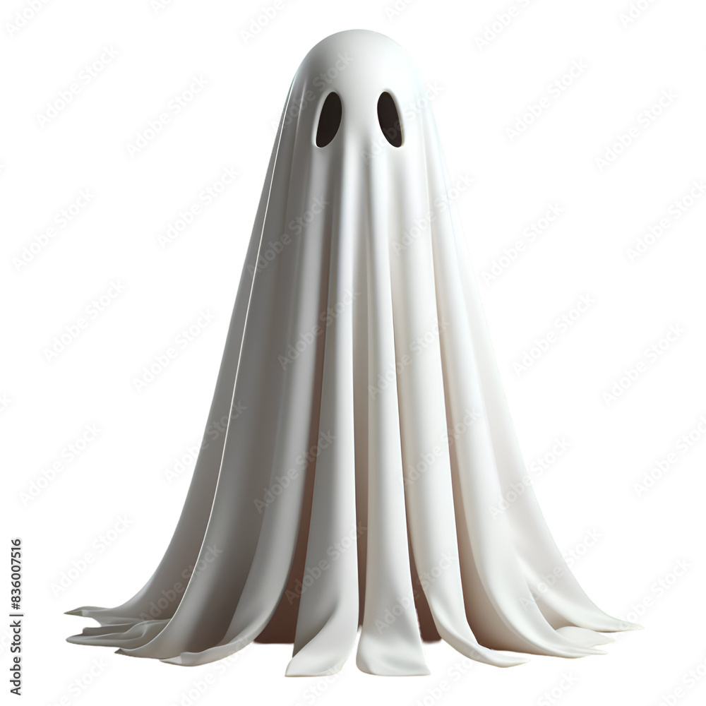 White robe ghost on Halloween White robe ghost on Halloween