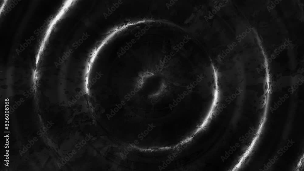 Ripple splash of water waves on the surface of a drop. Gravity Capillary Water Waves Motion seamless loop. Realistic splash water. Circle ripple water. place for text. 