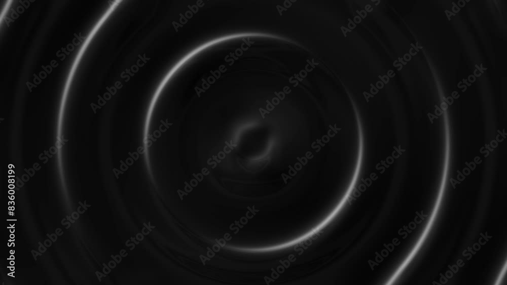 Ripple splash of water waves on the surface of a drop. Gravity Capillary Water Waves Motion seamless loop. Realistic splash water. Circle ripple water. place for text. 