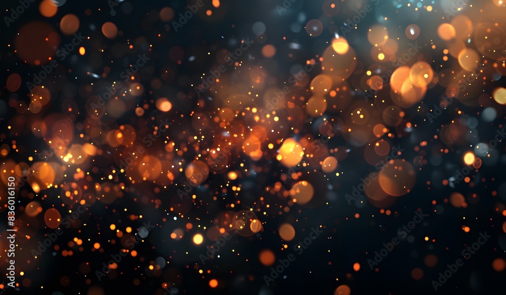 Glowing lights and sparkles on a dark background
Glowing lights and sparkles on a dark background