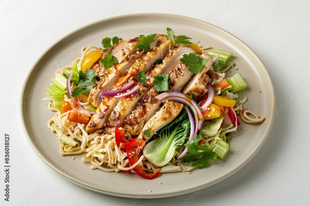Tasty Asian Chicken Salad with Fresh Mint and Peanuts Tasty Asian Chicken Salad with Fresh Mint and Peanuts