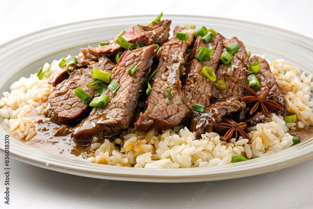 Asian-Inspired Braised Beef with Fluffy Jasmine Rice Asian-Inspired Braised Beef with Fluffy Jasmine Rice