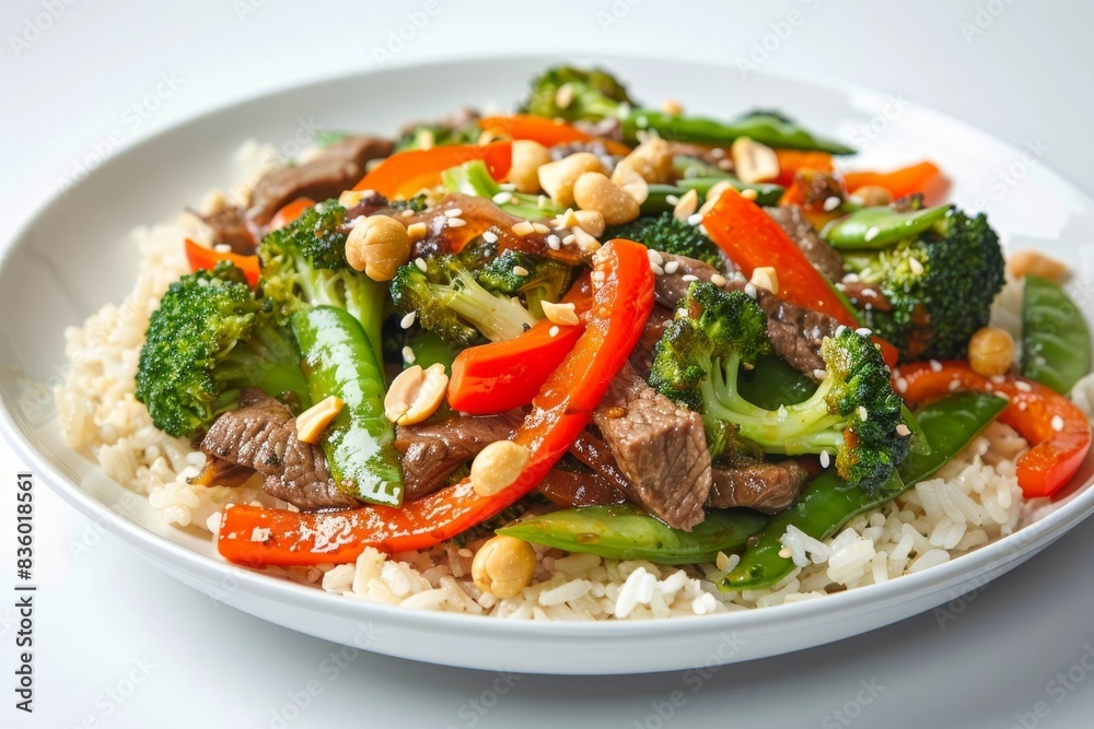 Asian Beef and Vegetable Stir Fry with Tender Sirloin and Vibrant Vegetables Asian Beef and Vegetable Stir Fry with Tender Sirloin and Vibrant Vegetables