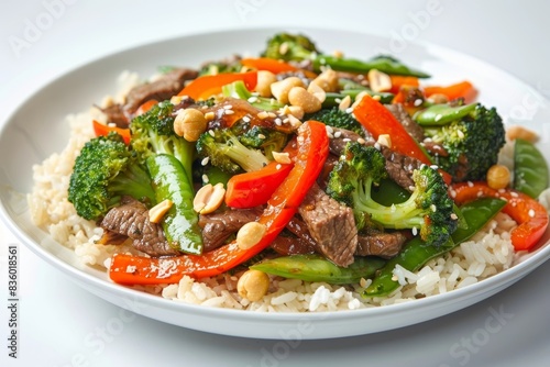 Asian Beef and Vegetable Stir Fry with Tender Sirloin and Vibrant Vegetables