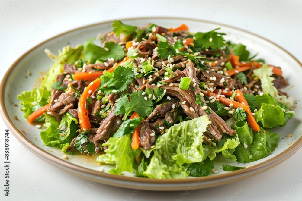 Harmonious Asian Beef Salad with Fragrant Sesame Oil Dressing Harmonious Asian Beef Salad with Fragrant Sesame Oil Dressing