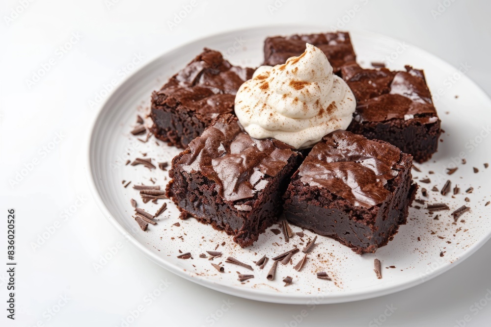 Luscious Chocolate Brownies with Cinnamon Flavored Topping Luscious Chocolate Brownies with Cinnamon Flavored Topping