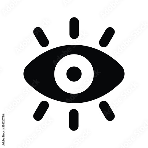 View, vision, monitoring icon design, ready to use and download