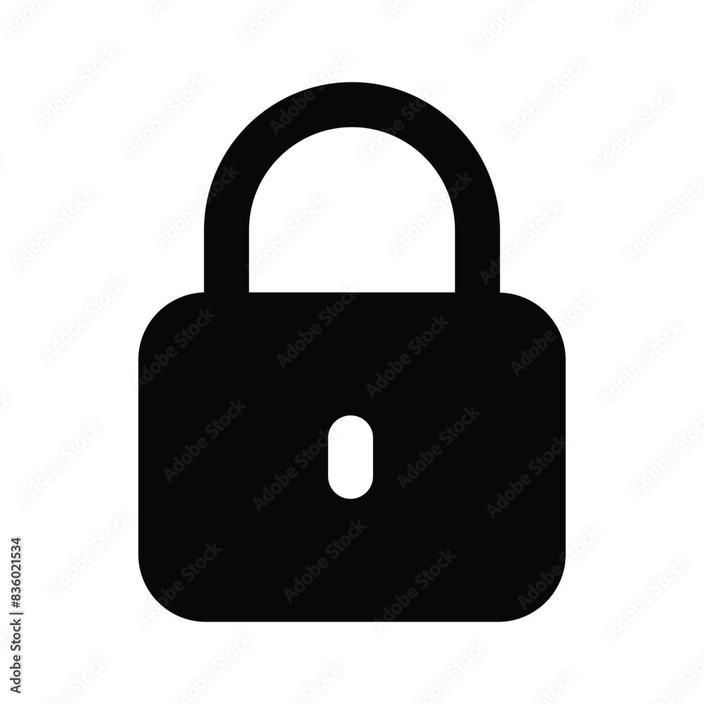 Lock vector design in modern style, creative icon of padlock Lock vector design in modern style, creative icon of padlock