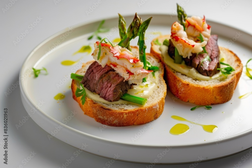 Exquisite California Tri-Tip with Lump Crab and Asparagus Exquisite California Tri-Tip with Lump Crab and Asparagus