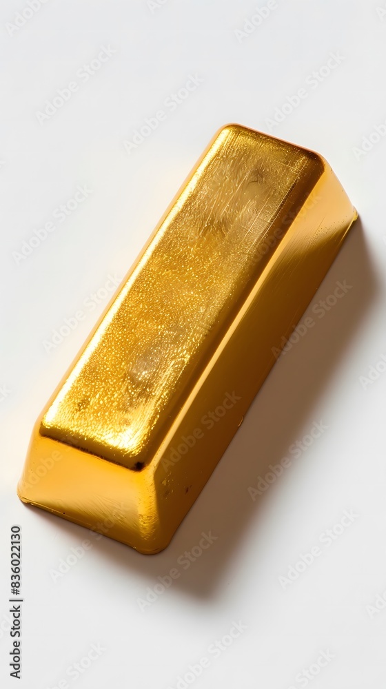 Shiny Gold Treasure on White Background Shiny Gold Treasure on White Background