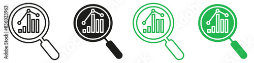 Prediction icon mark in filled style