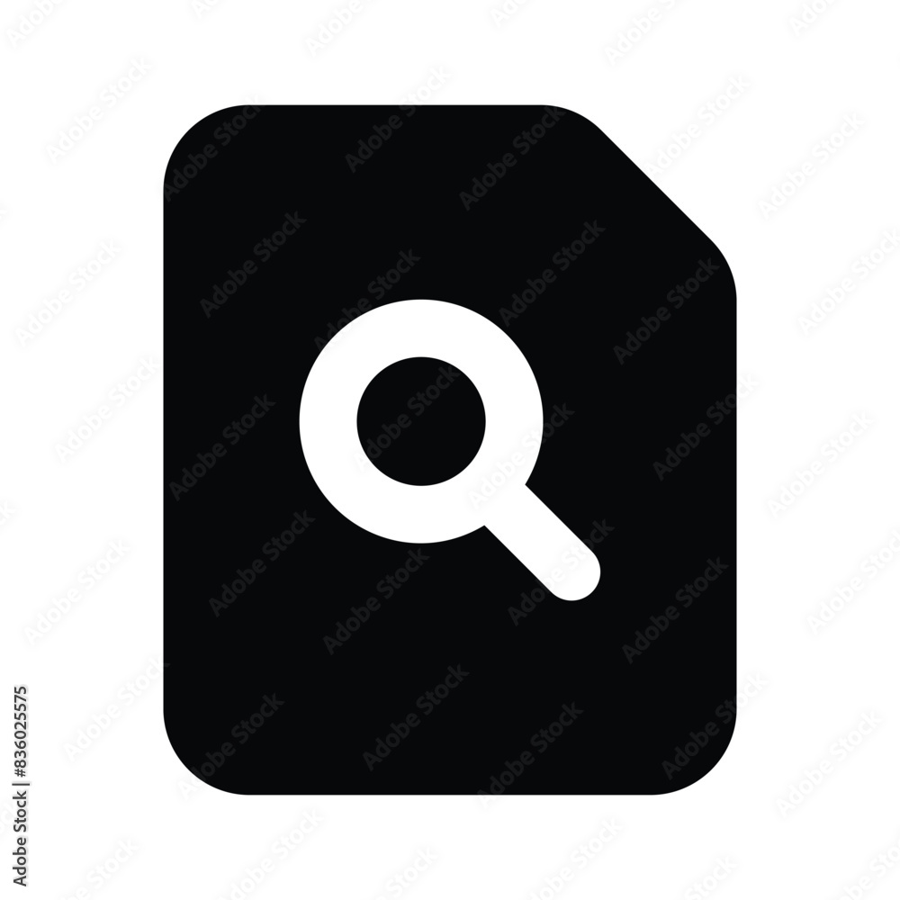File searching icon design isolated on white background File searching icon design isolated on white background