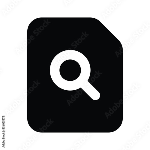 File searching icon design isolated on white background