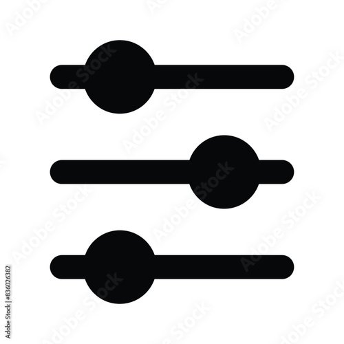 A trendy vector icon design of equalizer in editable style