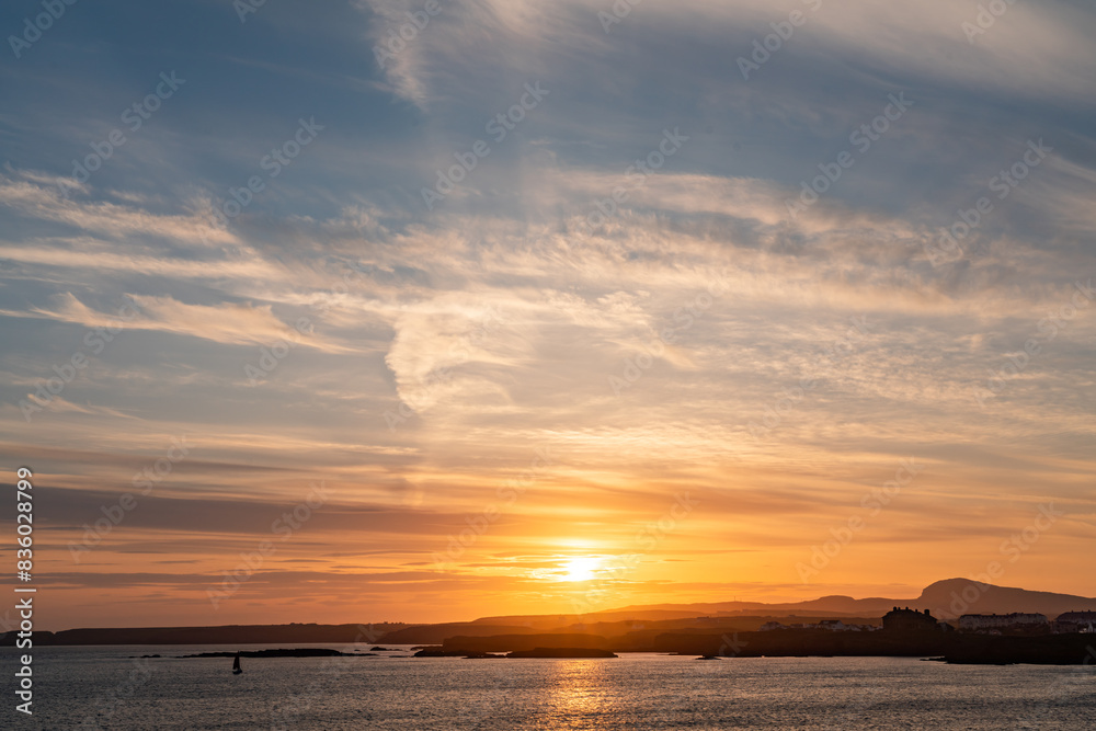 Sunset walking around Trearddur bay Anglesey Sunset walking around Trearddur bay Anglesey