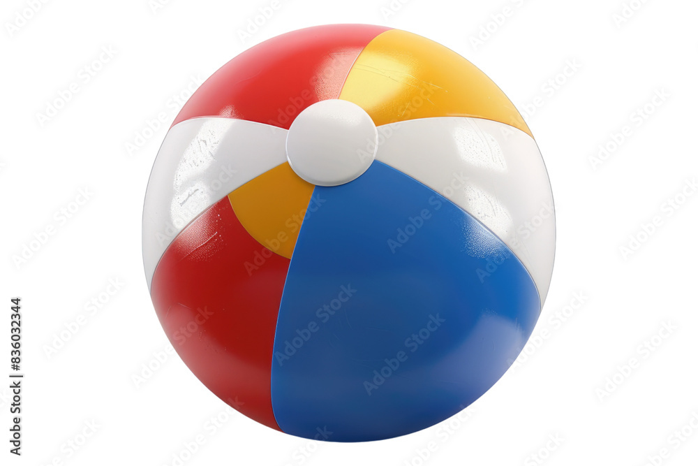Beach ball isolated on transparent background Beach ball isolated on transparent background
