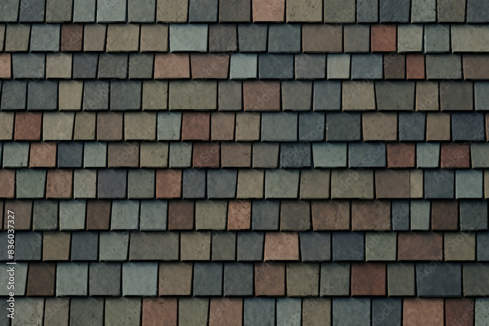 Processed collage of slate roof tiles surface texture. Background for banner, backdrop or texture Processed collage of slate roof tiles surface texture. Background for banner, backdrop or texture