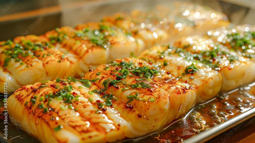 Exquisite Culinary Delight Gourmet Fish with Lemon and Fresh Herbs, Perfectly Prepared for Upscale Dining Experiences Wallpaper Digital Art Poster Brainstorming Map Magazine Background Cover Exquisite Culinary Delight Gourmet Fish with Lemon and Fresh Herbs, Perfectly Prepared for Upscale Dining Experiences Wallpaper Digital Art Poster Brainstorming Map Magazine Background Cover