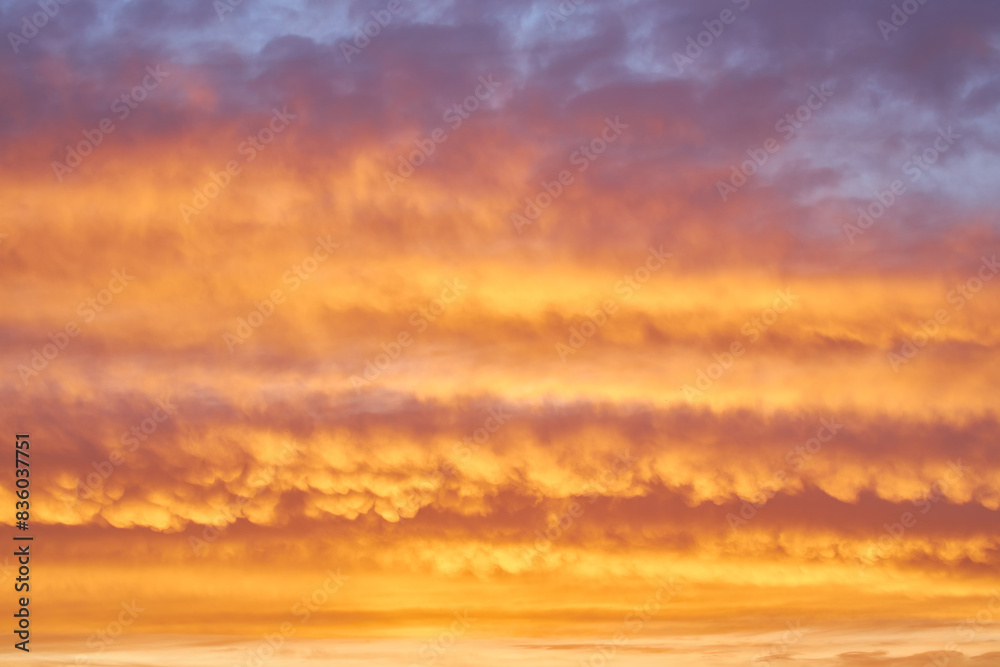 Fototapeta premium cloudy sky at sunset. Gradient color. Sky texture, abstract nature background