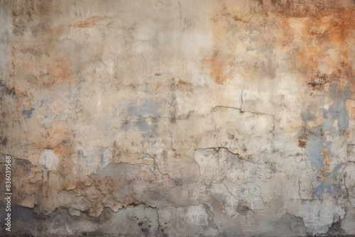 Processed collage of dirty brown concrete wall surface texture. Background for banner  backdrop