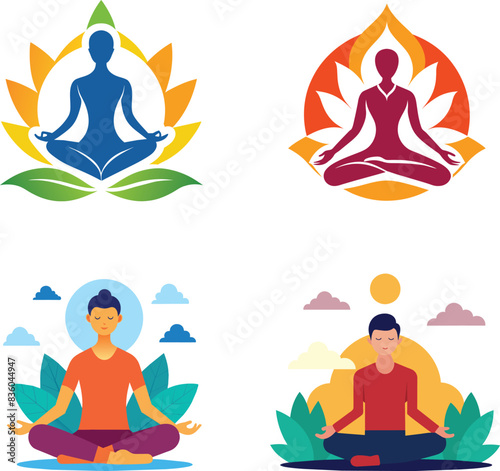 yoga vector illustration