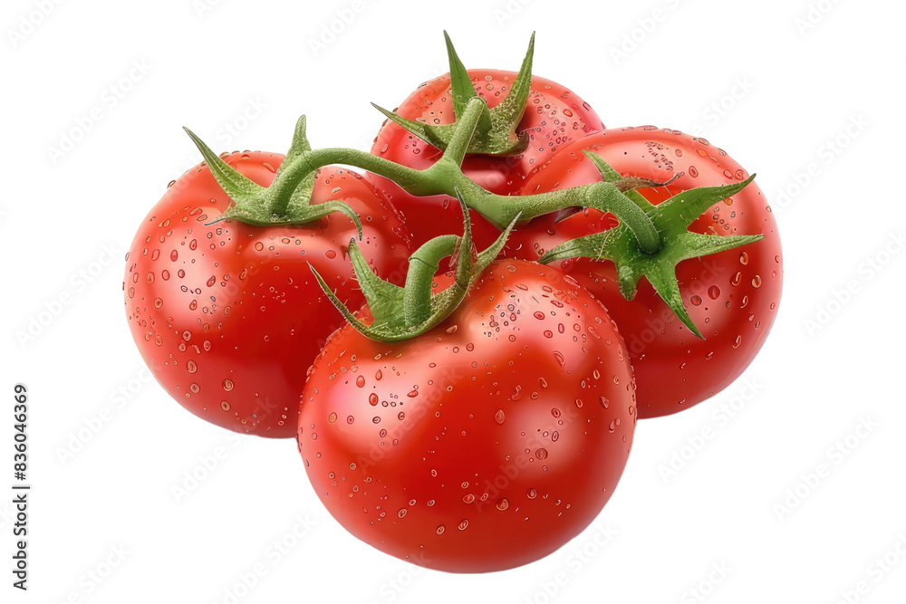 Fresh tomato isolated on transparent background Fresh tomato isolated on transparent background