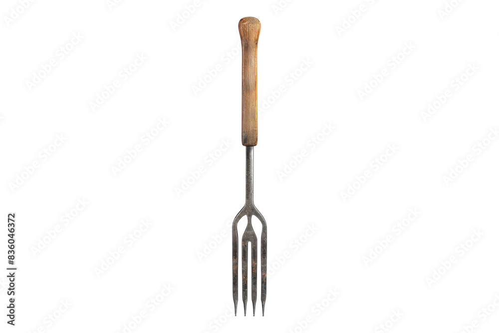 Gardening fork isolated on transparent background Gardening fork isolated on transparent background