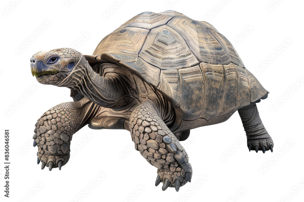 Obraz premium Giant tortoise isolated on transparent background
