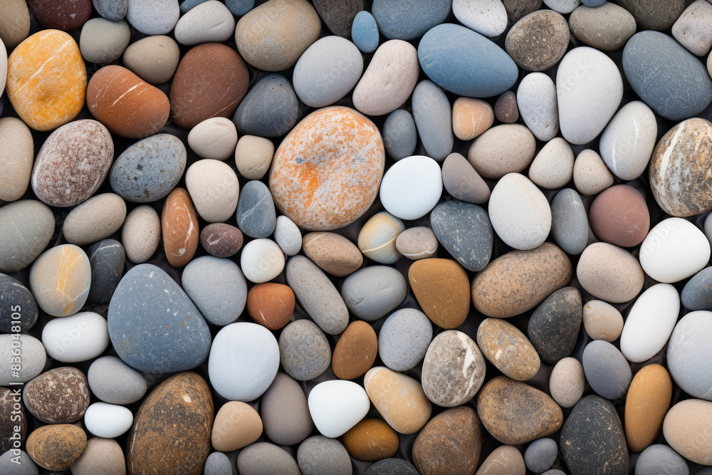 Processed collage of sea shore pebbles texture. Background for banner, backdrop or texture Processed collage of sea shore pebbles texture. Background for banner, backdrop or texture