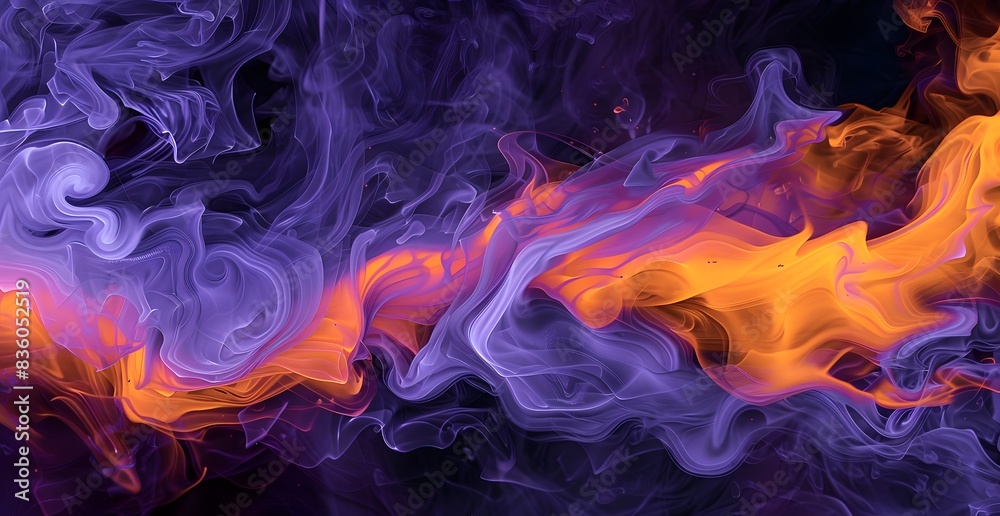 Colorful Flames Dance in Old Photo Style Colorful Flames Dance in Old Photo Style