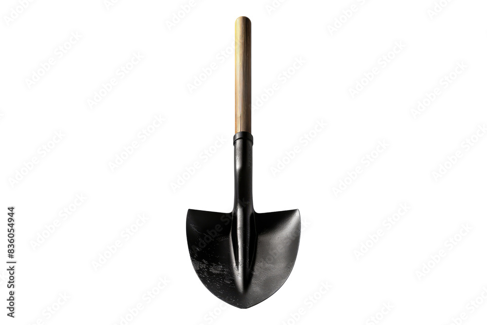 Modern shovel isolated on transparent background Modern shovel isolated on transparent background