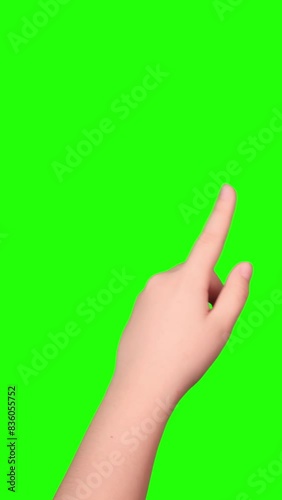 left hand swipe left right