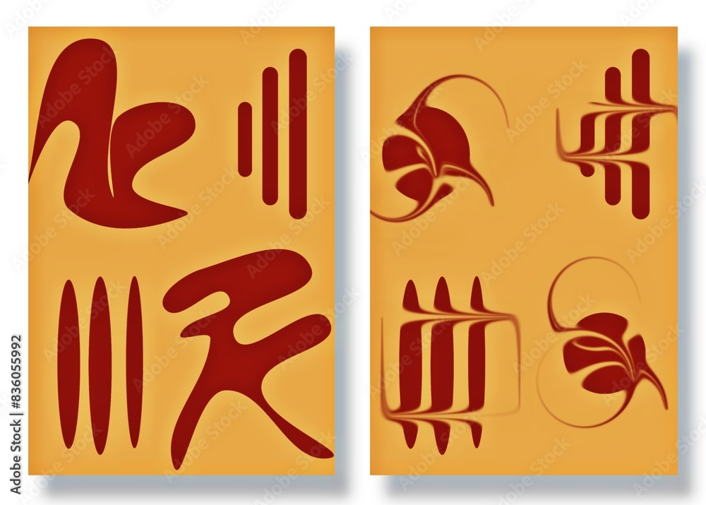 Fototapeta premium set of various geometric shapes and figures