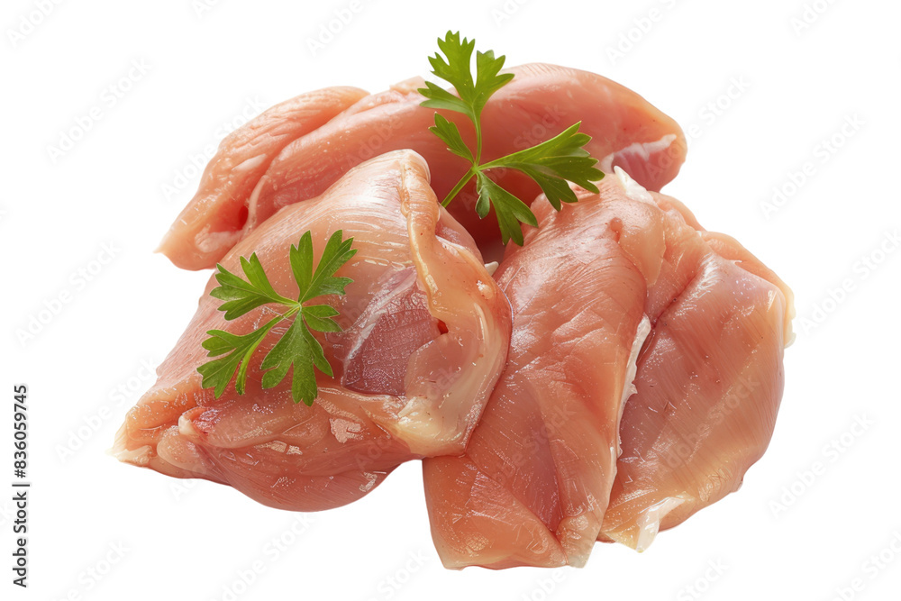 Raw chicken meat isolated on transparent background Raw chicken meat isolated on transparent background