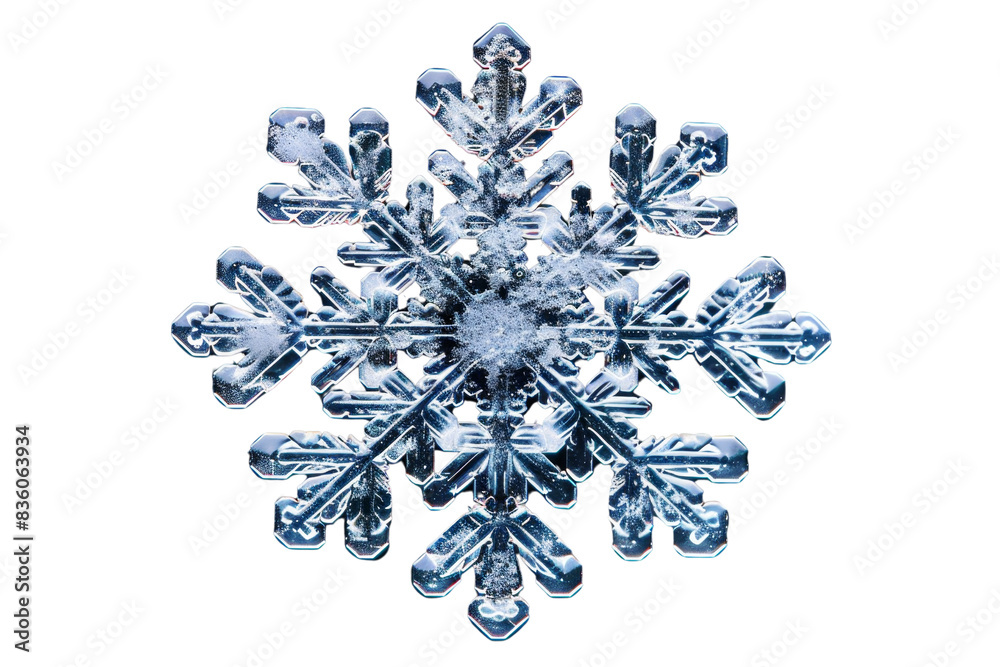 Close-up image of a detailed snowflake with intricate patterns, showcasing the beauty of winter nature in crystal clear macro photography. Close-up image of a detailed snowflake with intricate patterns, showcasing the beauty of winter nature in crystal clear macro photography.