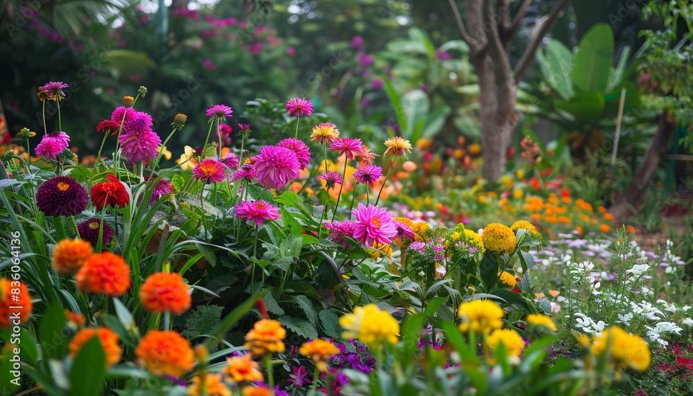 Blooming Beauty: An Array of Flowers in the Chiangmai Garden, Thailand Blooming Beauty: An Array of Flowers in the Chiangmai Garden, Thailand