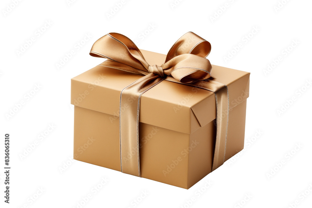 Elegant gold gift box with silky ribbon bow. Perfect for celebrations, special occasions, and decorative purposes. High-quality stock photo. Elegant gold gift box with silky ribbon bow. Perfect for celebrations, special occasions, and decorative purposes. High-quality stock photo.