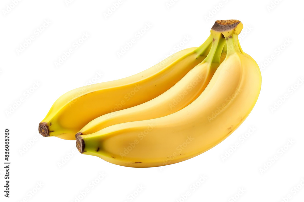 Fresh ripe yellow bananas isolated on transparent background. Perfect for health-conscious diets, snacks, and smoothies. High-quality stock photo. Fresh ripe yellow bananas isolated on transparent background. Perfect for health-conscious diets, snacks, and smoothies. High-quality stock photo.