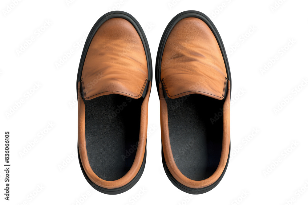 Slip on foot ware isolated on transparent background